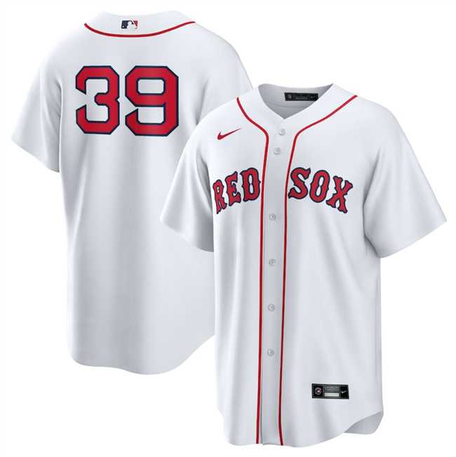 Mens Boston Red Sox #39 Marcelo Mayer White 2024 Cool Base Stitched Baseball Jersey Dzhi->boston red sox->MLB Jersey