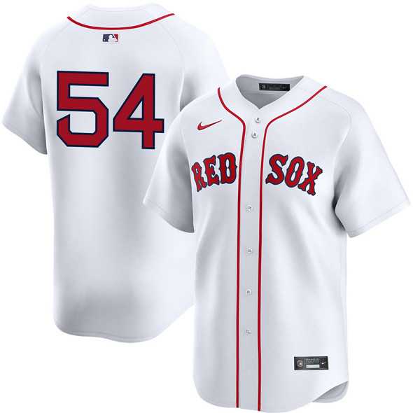Mens Boston Red Sox #54 Lucas Giolito White No Name 2024 Home Limited Stitched Jersey Dzhi->boston red sox->MLB Jersey