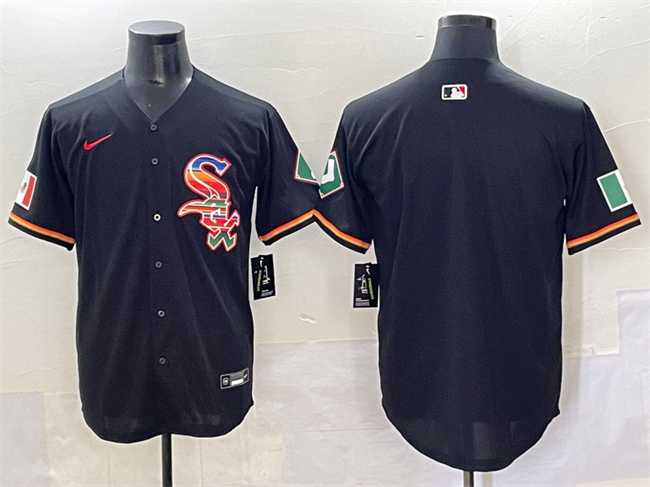 Mens Chicago White Sox Blank Black Mexico Limited Stitched Jersey->chicago white sox->MLB Jersey