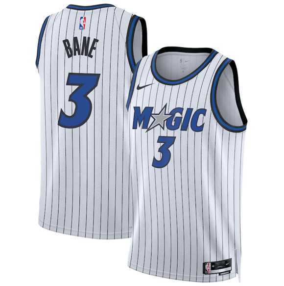 Mens Orlando Magic #3 Desmond Bane White 2025 Association Edition Stitched Jersey Dzhi->orlando magic->NBA Jersey