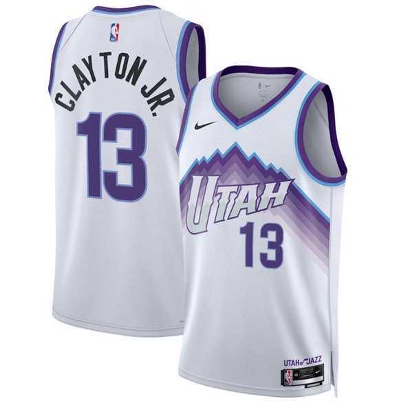 Mens Utah Jazz #13 Walter Clayton Jr. White 2025 Association Edition Stitched Jersey Dzhi->utah jazz->NBA Jersey