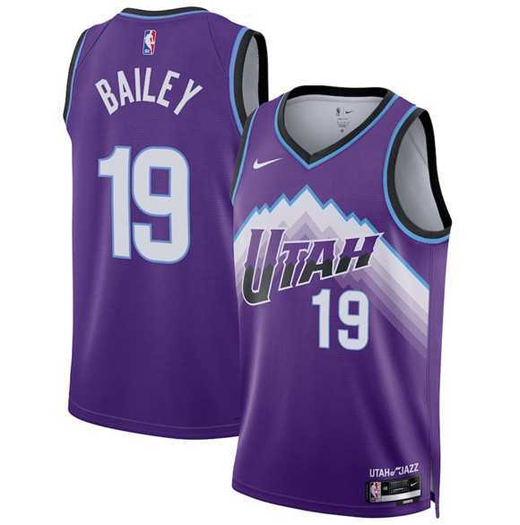 Mens Utah Jazz #19 Ace Bailey Purple 2025 Icon Edition Stitched Jersey Dzhi->utah jazz->NBA Jersey