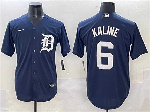Men%27s Detroit Tigers #6 Al Kaline Navy Cool Base Stitched Baseball Jersey->colorado rockies->MLB Jersey