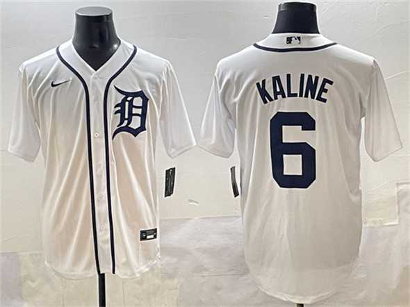 Men%27s Detroit Tigers #6 Al Kaline White Cool Base Stitched Baseball Jersey->colorado rockies->MLB Jersey