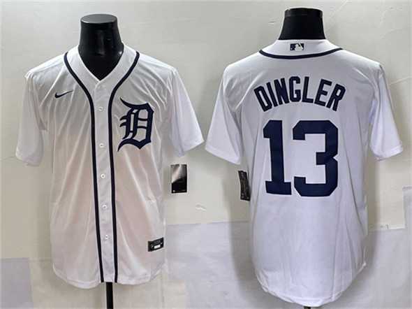 Men%27s Detroit Tigers #13 Dillon Dingler Cool Base Stitched Baseball Jersey->detroit tigers->MLB Jersey