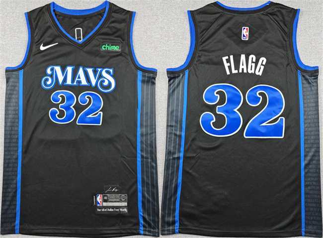 Men%27s Dallas Mavericks #32 Cooper Flagg Black City Edition Stitched Basketball Jersey->san antonio spurs->NBA Jersey