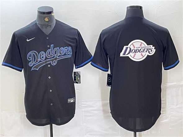 Men%27s Los Angeles Dodgers Team Big Logo Black Fashion Stitched Baseball Jersey->miami marlins->MLB Jersey