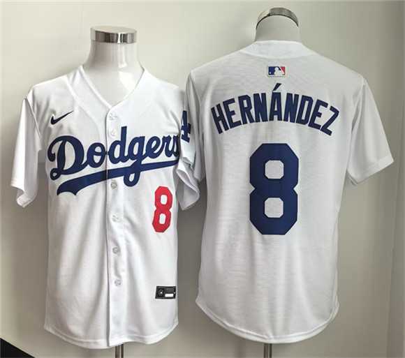 Men%27s Los Angeles Dodgers #8 Enrique Hernandez WhiteLimited Stitched Jersey->los angeles dodgers->MLB Jersey