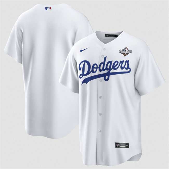 Men%27s Los Angeles Dodgers Blank White 2025 World Series Home Cool Base Stitched Jersey Dzhi->miami marlins->MLB Jersey