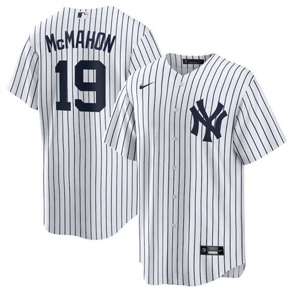 Men%27s New York Yankees #19 Ryan McMahon White 2025 Cool Base Stitched Jersey Dzhi->miami marlins->MLB Jersey
