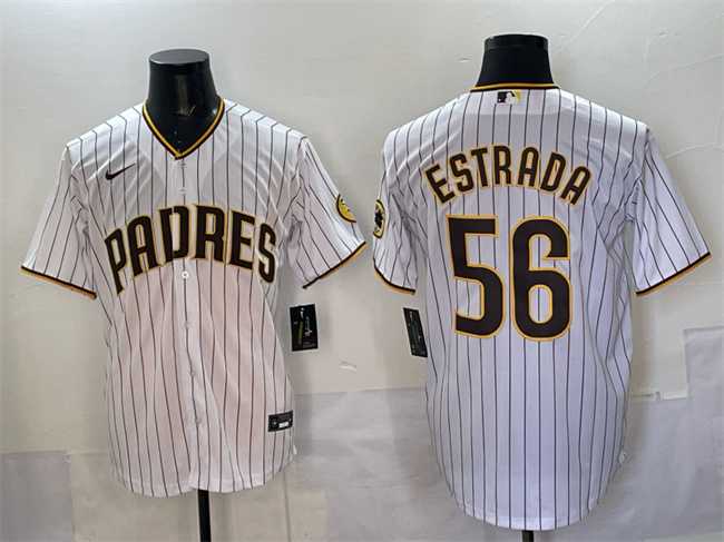 Men%27s San Diego Padres #56 Jeremiah Estrada White Cool Base Stitched Jersey->new york yankees->MLB Jersey