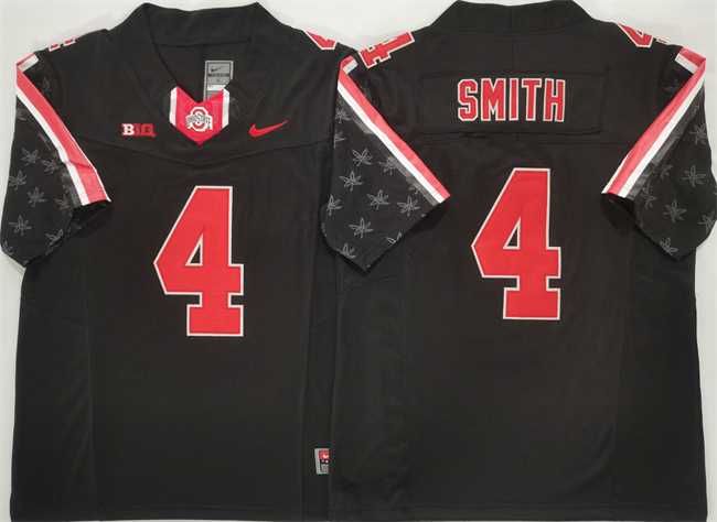 Mens Ohio State Buckeyes #4 Jeremiah Smith Black 2025 F.U.S.E. Limited Stitched Jersey->ohio state buckeyes->NCAA Jersey
