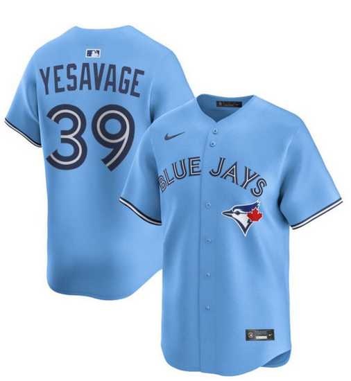 Men%27s Toronto Blue Jays #39 Trey Yesavage Powder Blue MLB Player Jersey Dzhi->toronto blue jays->MLB Jersey