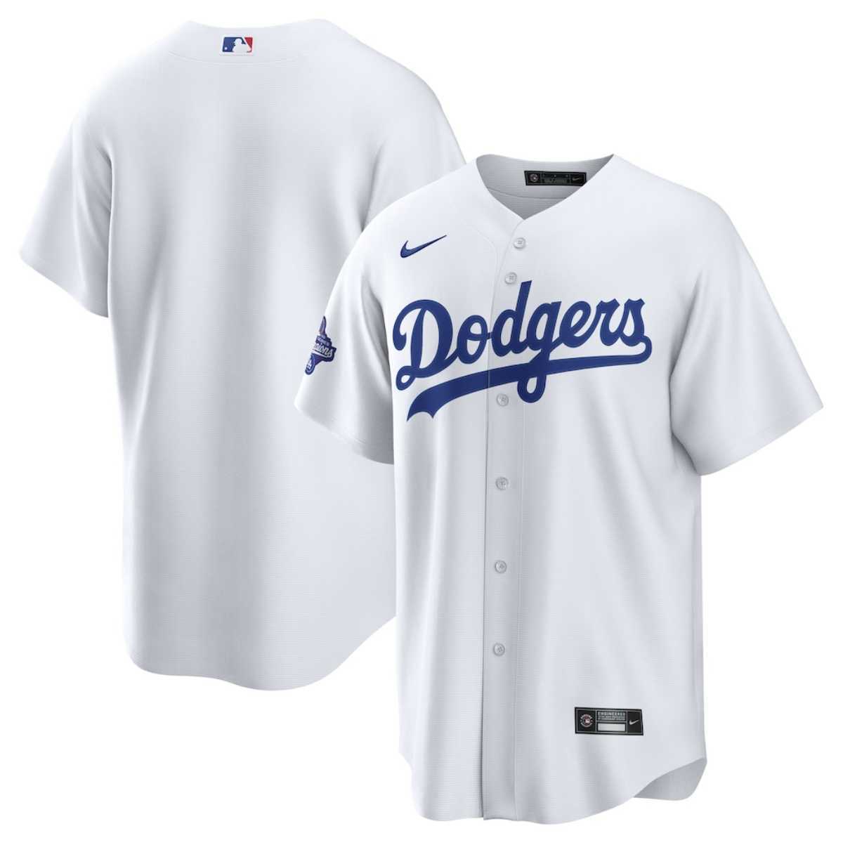Men%27s Los Angeles Dodgers Blank White 2025 World Series Champions Home Cool Base Stitched Jersey->los angeles dodgers->MLB Jersey