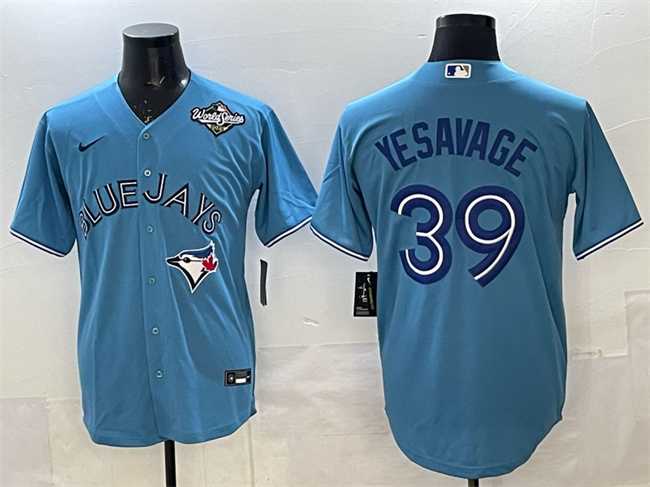 Mens Toronto Blue Jays #39 Trey Yesavage Blue 2025 World Series Home Cool Base Stitched Jersey->toronto blue jays->MLB Jersey