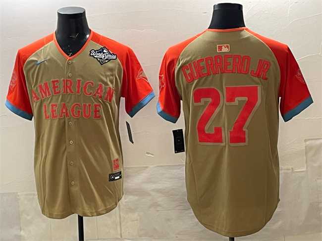 Mens Toronto Blue Jays American League #27 Vladimir Guerrero Jr. Cream All-Star 2025 World Series Limited Stitched Jersey->toronto blue jays->MLB Jersey