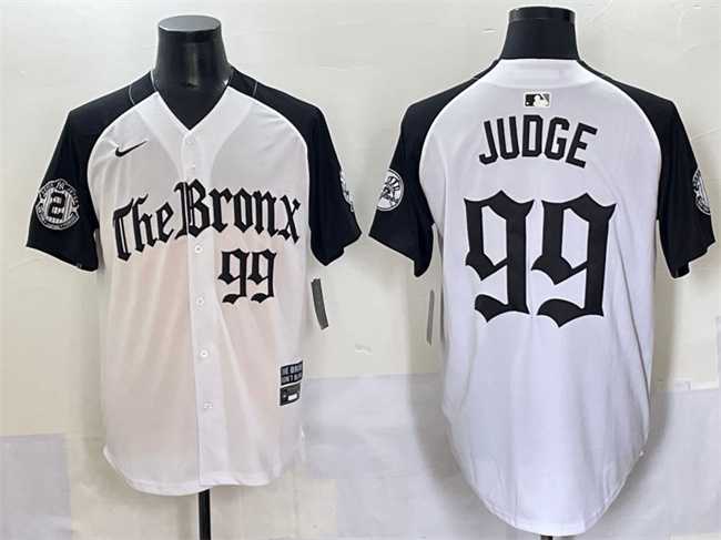 Mens New York Yankees #99 Aaron Judge White Black Gothic Legacy Edition Vapor Premier Limited Stitched Baseball Jersey->new york yankees->MLB Jersey