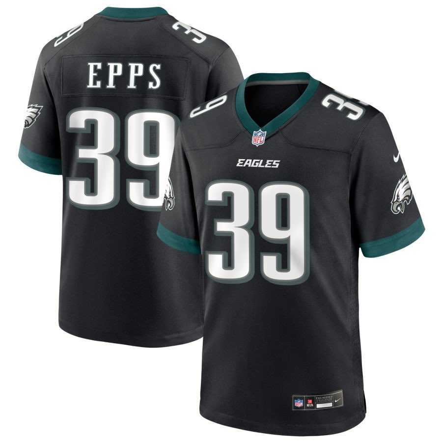 Men & Women & Youth Philadelphia Eagles #39 Marcus Epps Black 2025 Vapor Untouchable Limited Stitched Jersey->las vegas raiders->NFL Jersey