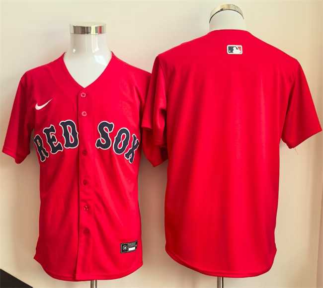 Mens Boston Red Sox Blank Red Limited Stitched Jersey->boston red sox->MLB Jersey