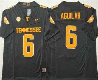 Men%27s Tennessee Volunteers #6 Joey Aguilar Anthracite FUSE College Football Jersey->ole miss rebels->NCAA Jersey