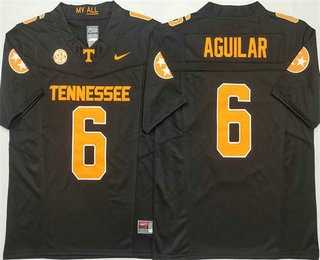 Men%27s Tennessee Volunteers #6 Joey Aguilar Black FUSE College Football Jersey->tennessee volunteers->NCAA Jersey