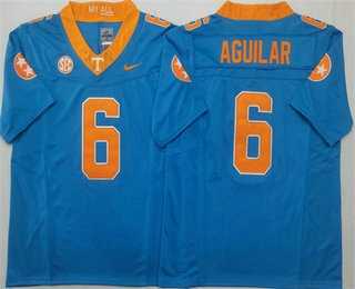 Men%27s Tennessee Volunteers #6 Joey Aguilar Blue FUSE College Football Jersey->tennessee volunteers->NCAA Jersey
