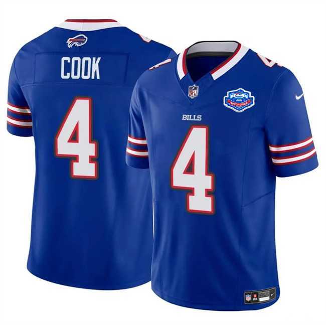 Men & Women & Youth Buffalo Bills #4 James Cook Blue 2025 F.U.S.E. With Farewell Patch Vapor Untouchable Limited Stitched Jersey->->