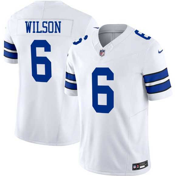 Men & Women & Youth Dallas Cowboys #6 Donovan Wilson White 2025 F.U.S.E Vapor Untouchable Limited Stitched Jersey->->