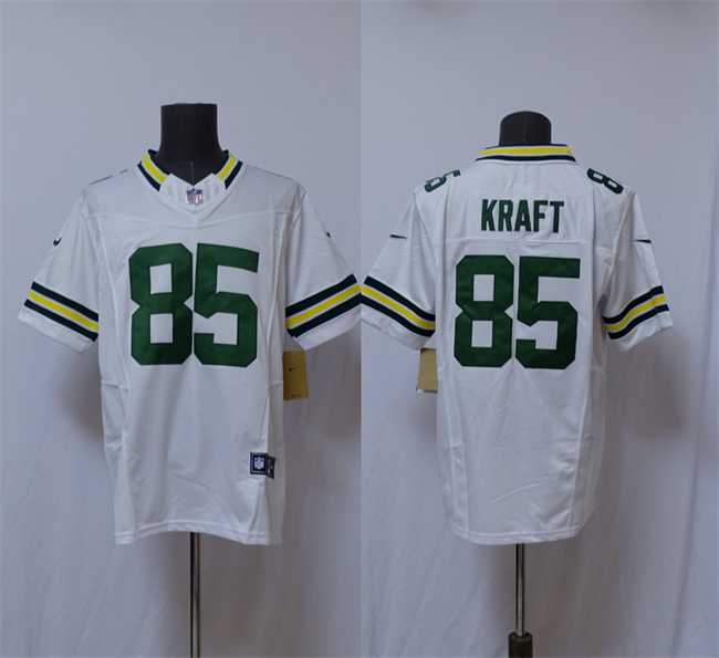 Men%27s Green Bay Packers #85 Tucker Kraft White Vapor 2025 F.U.S.E. Limited Stitched Jersey->buffalo bills->NFL Jersey