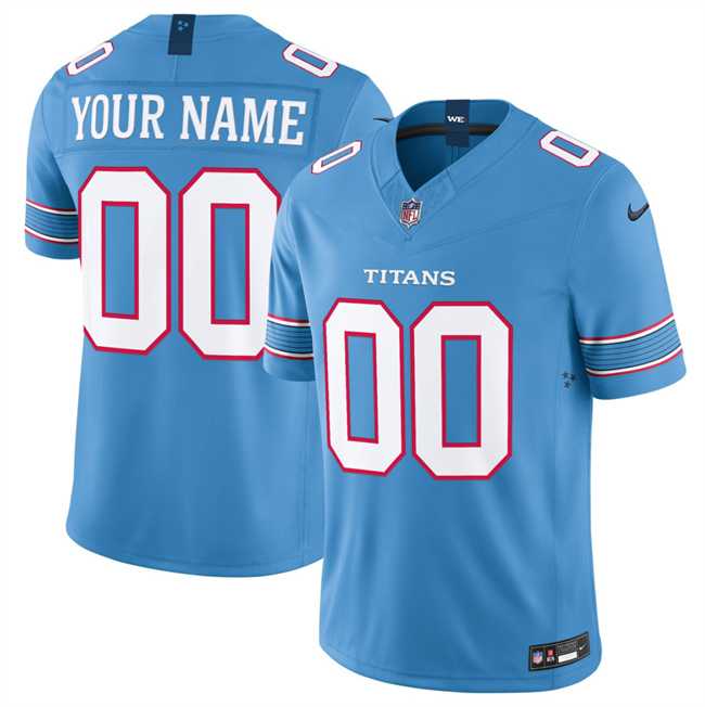 Men%27s Tennessee Titans Active Player Custom Light Blue 2026 F.U.S.E. Vapor Limited Stitched Football Jersey->youth soccer jersey->Youth Jersey