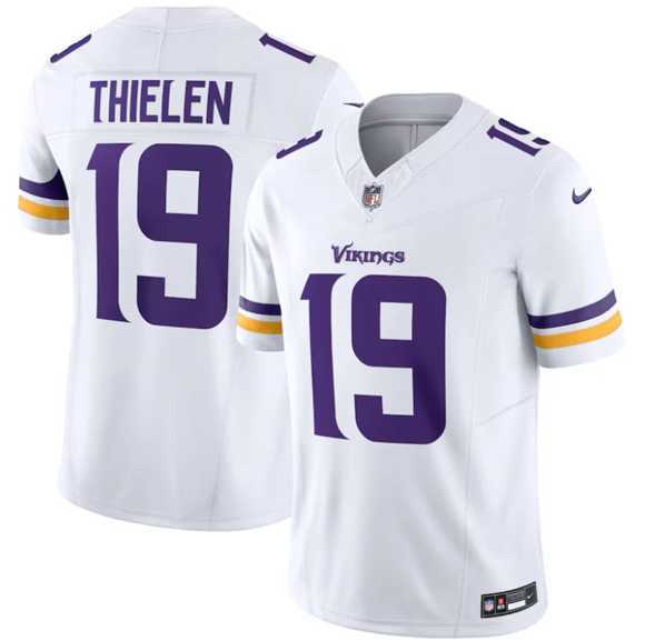 Men & Women & Youth Minnesota Vikings #19 Adam Thielen White 2025 F.U.S.E. Vapor Untouchable Limited Stitched Jersey->->