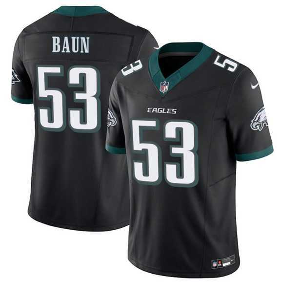 Men & Women & Youth Philadelphia Eagles #53 Zack Baun Black 2025 F.U.S.E. Vapor Untouchable Limited Stitched Jersey->->