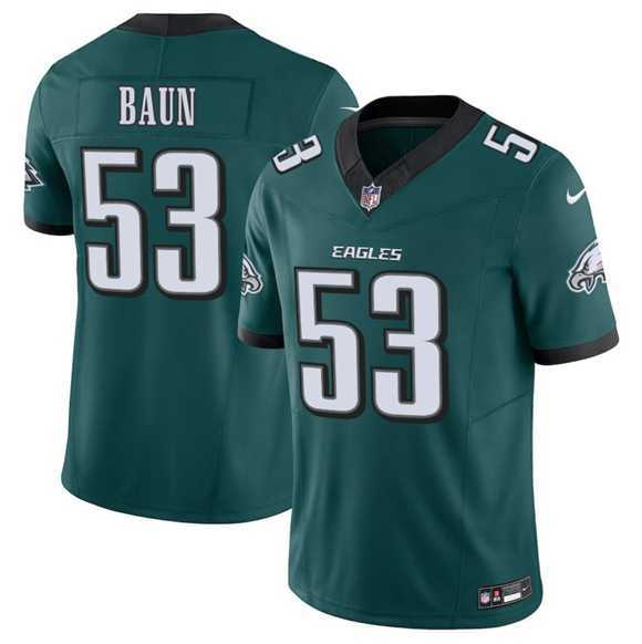 Men & Women & Youth Philadelphia Eagles #53 Zack Baun Green 2025 F.U.S.E. Vapor Untouchable Limited Stitched Jersey->->