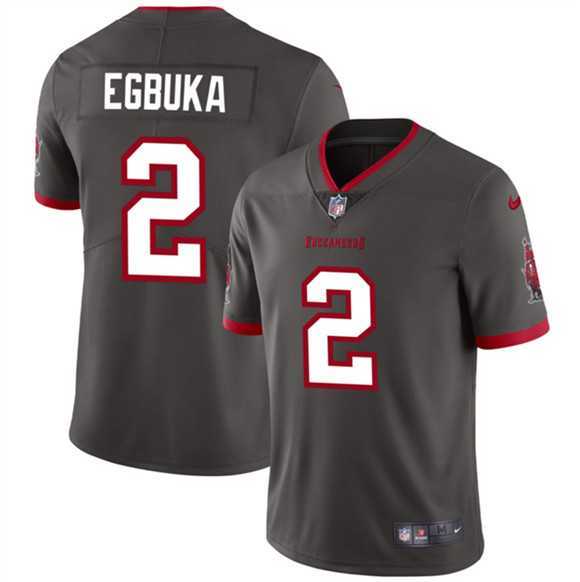 Men & Women & Youth Tampa Bay Buccaneers #2 Emeka Egbuka New Gray 2025 Draft Vapor Untouchable Limited Stitched Jersey->->