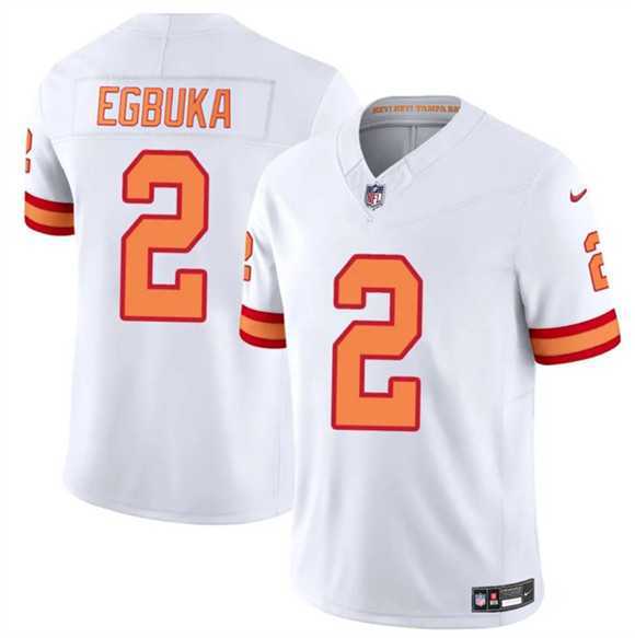 Mens Tampa Bay Buccaneers #2 Emeka Egbuka White 2025 F.U.S.E. Vapor Limited Stitched Jersey Dzhi->->