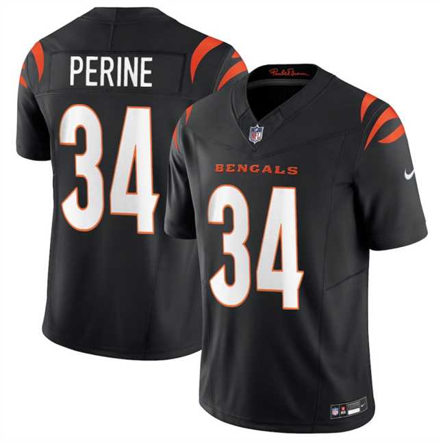 Mens Cincinnati Bengals #34 Samaje Perine Black 2025 F.U.S.E. Vapor Untouchable Limited Stitched Jersey Dzhi->cincinnati bengals->NFL Jersey