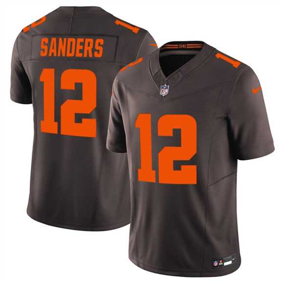 Mens Cleveland Browns #12 Shedeur Sanders Brown 2025 F.U.S.E. Alpha Dawg Limited Stitched Jersey Dzhi->cleveland browns->NFL Jersey