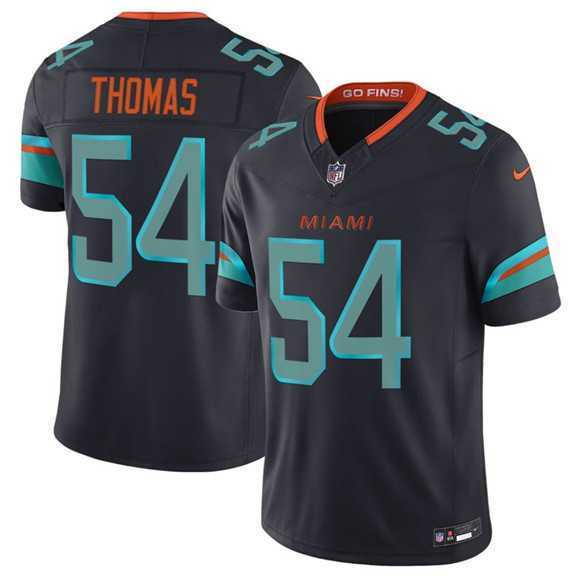 Mens Miami Dolphins #54 Zach Thomas Black 2025 F.U.S.E. Rivalries Vapor Limited Football Stitched Jersey Dzhi->->