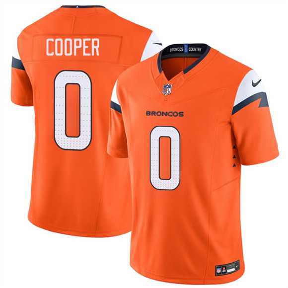 Men%27s Denver Broncos #0 Jonathon Cooper Orange 2025 F.U.S.E. Vapor Limited Stitched Jersey Dzhi->denver broncos->NFL Jersey