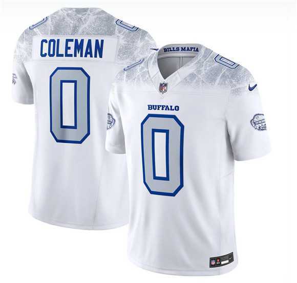 Mens Buffalo Bills #0 Keon Coleman White 2025 F.U.S.E. Rivalries Vapor Limited Football Stitched Jersey Dzhi->->