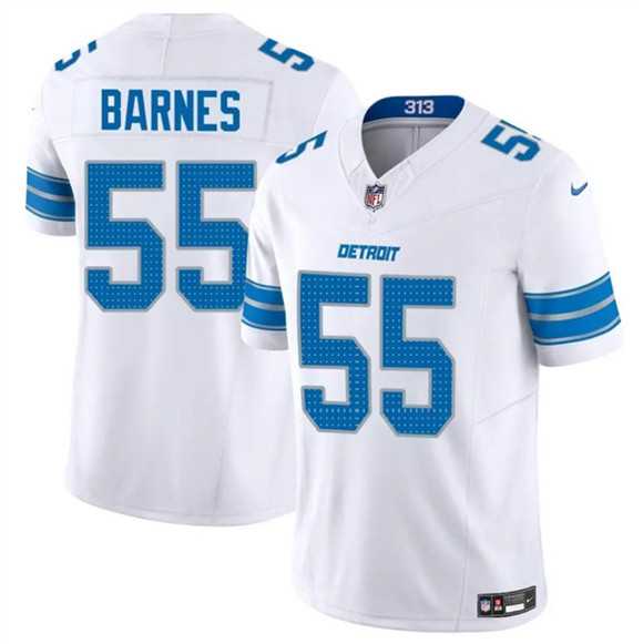 Mens Detroit Lions #55 Derrick Barnes White 2025 F.U.S.E. Vapor Limited Stitched Game Jersey Dzhi->detroit lions->NFL Jersey