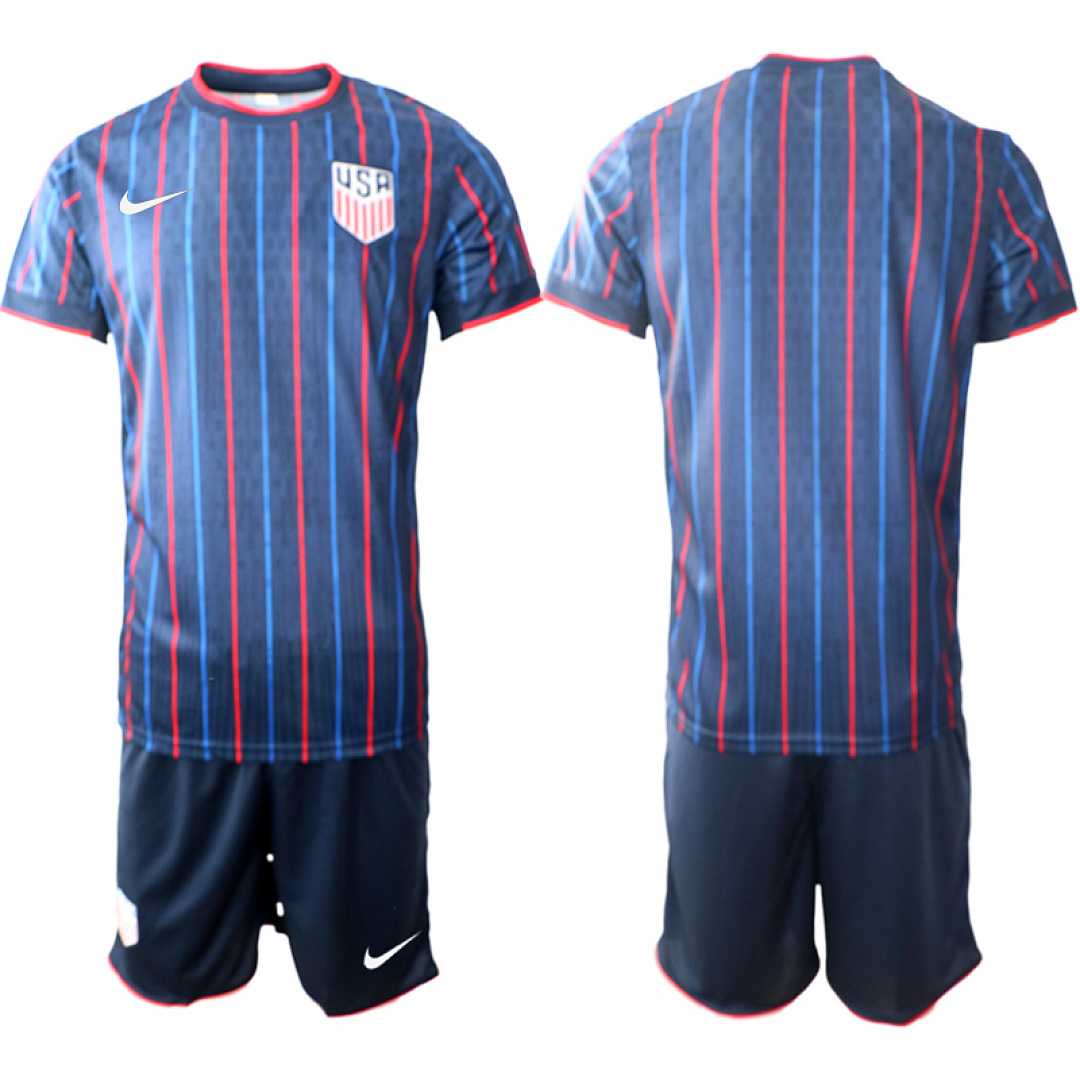 Mens USA Blank or Custom Team FIFA x World Cup 2026 Away On Field Suit Jersey->->Custom Jersey