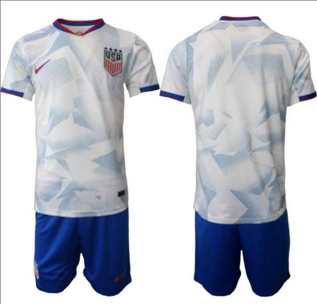 Mens United States USA Blank or Custom Team FIFA x World Cup 2026 Home White On Field Suit Jersey->->Custom Jersey
