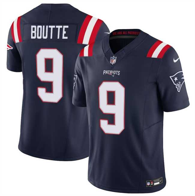 Men%27s New England Patriots #9 Kayshon Boutte Navy 2025 F.U.S.E. Vapor Limited Stitched Jersey Dzhi->miami dolphins->NFL Jersey