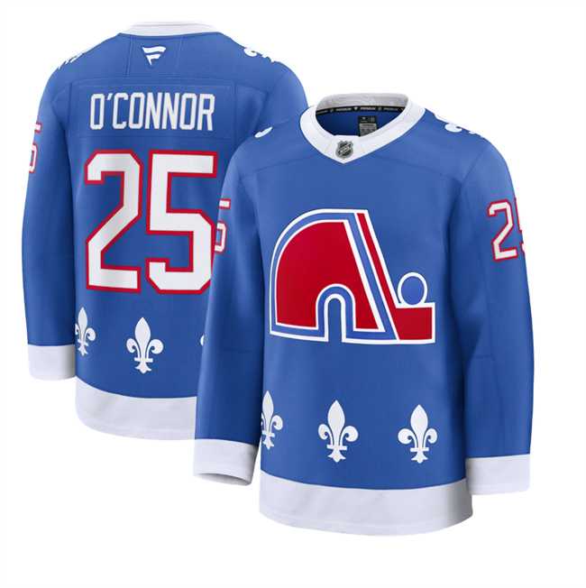 Mens Colorado Avalanche #25 Logan OConnor Blue 2025 Alternate Stitched Jersey Dzhi->colorado avalanche->NHL Jersey