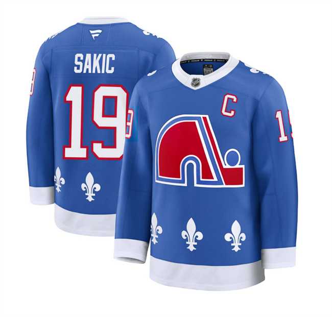 Mens Colorado Avalanche #19 Joe Sakic Blue 2025 With C Patch Alternate Stitched Jersey Dzhi->colorado avalanche->NHL Jersey