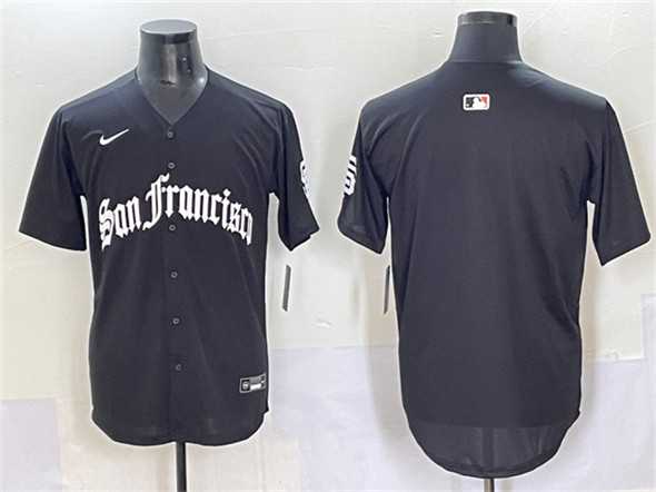 Men%27s San Francisco Giants Blank Black %27Gothic Fog Edition%27 Vapor Premier Limited Stitched Jersey->san francisco giants->MLB Jersey