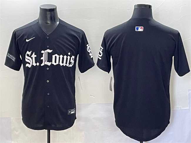 Men%27s St. Louis Cardinals Blank Black %27Gothic Legacy Edition%27 Vapor Premier Limited Stitched Baseball Jersey->st.louis cardinals->MLB Jersey