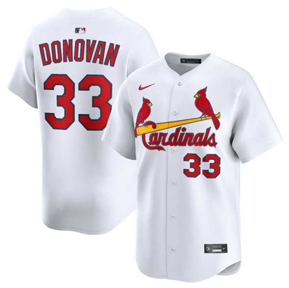 Men%27s St. Louis Cardinals #33 Brendan Donovan White Home Limited Stitched Baseball Jersey Dzhi->st.louis cardinals->MLB Jersey