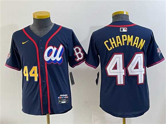 Womens American League #44 Aroldis Chapman Navy 2025 All-Star Edition Limited Stitched Jersey->->